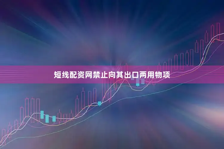 短线配资网禁止向其出口两用物项